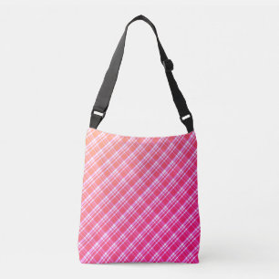 Bolsa Ajustável Xadrez de gradiente rosa