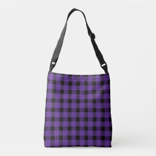 Bolsa Ajustável Xadrez de Lumberjack do País de Buffalo Roxo