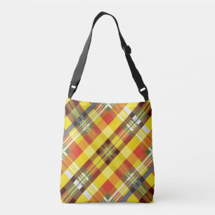 Bolsa Ajustável Xadrez / Tartan - Girassol -