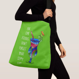 Bolsa Ajustável Xícara de adulto (verde), praia em grana