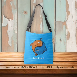 Bolsa Ajustável Yin Yang Fish Cartoon