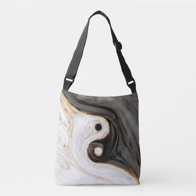 Bolsa Ajustável Yin Yang Liquid Marble (Frente)