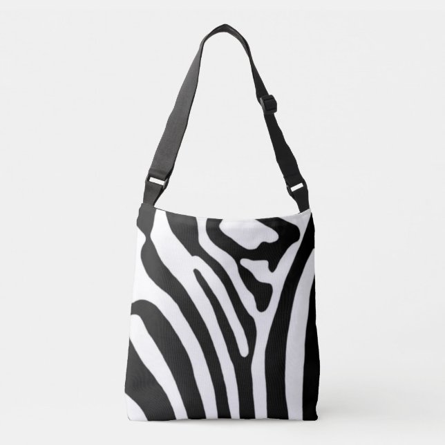 Bolsa Ajustável Zebra ~ Preto e Branco (Frente)