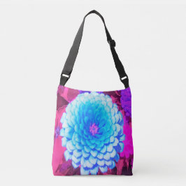 Bolsa Ajustável Zinnia Azul bonito no Jardim de Verão Roxo