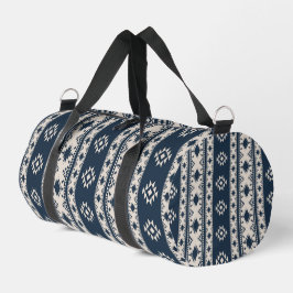 Bolsa Azul Azteca Estampada