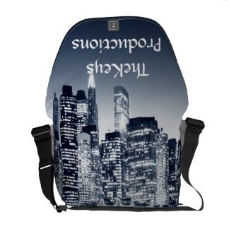 Bolsa Carteiro A bolsa mensageiro da skyline da cidade