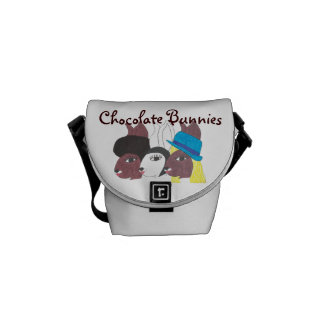 Bolsa Carteiro Bolsa mensageiro chique de CBunnies w do trio do