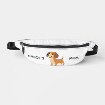 Bolsa Cintura Dachshund Fofa – Ilustração Divertid