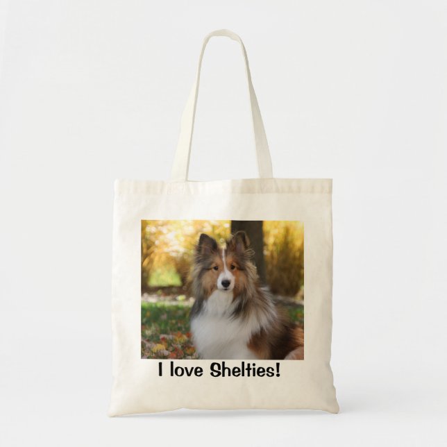 Bolsa com Sheltie Photo (Frente)
