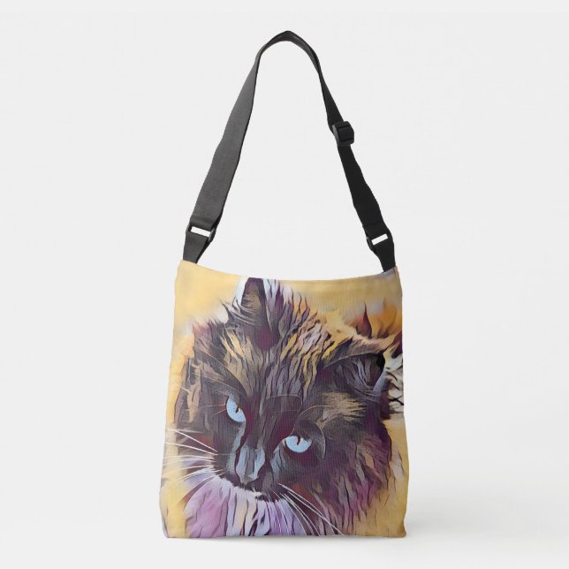 Bolsa crossbody do gato bonito de Ragdoll (Frente)