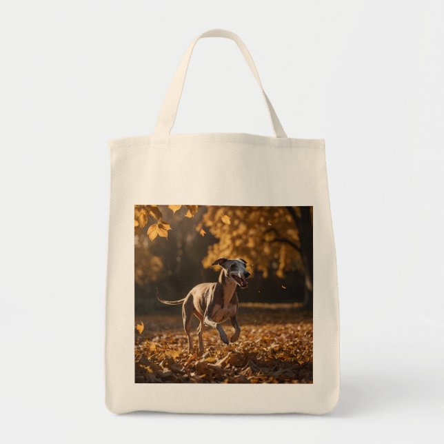 Bolsa da Grocería Elegante Whippet (Frente)