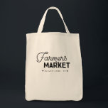 Bolsa da mercearia do agricultor<br><div class="desc">Este bolsa da Farmer's Market Grocery é uma forma excelente de apoiar os seus agricultores locais! Personalize este design com sua cidade e seu estado e preencha-o no próximo mercado de agricultores! Se você estiver interessado no trabalho de arte de uma cor diferente,  entre em contato conosco em threebusybirds@gmail.com</div>