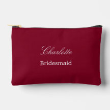 Bolsa de Acessório Elegante da Bridesmaid Burgundy