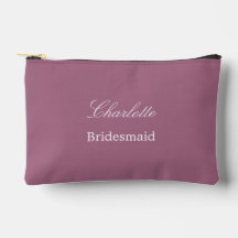 Bolsa de Acessório Mauve da Bridesmaid Elegante