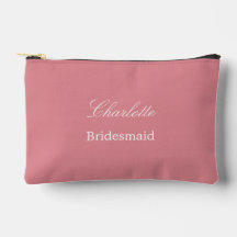 Bolsa de Acessórios Rosa-Blush da Bridesmaid Elega