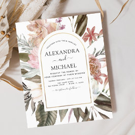 Bolsa de Boho Dusty Pink Burgundy Convite