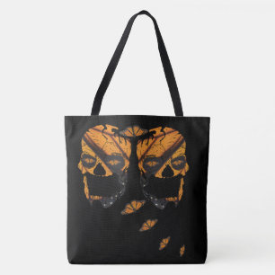 Bolsa de Borboleta Monarca Caveira Tote Bag