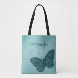 Bolsa de Borboleta Verde Russo Boho Teal