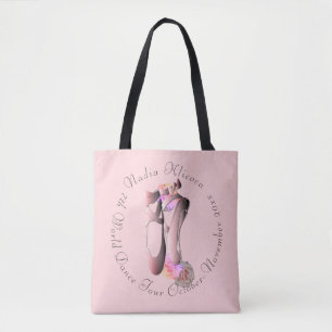 Bolsa de Calçado de Dança de  Ballerina Menor Rosa