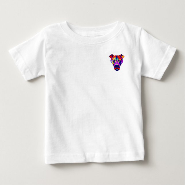 Bolsa de camiseta branca de bebê do cachorro de Al (Frente)