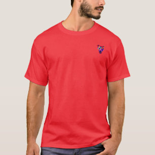 bolsa de camiseta vermelha vívida do cachorro de A
