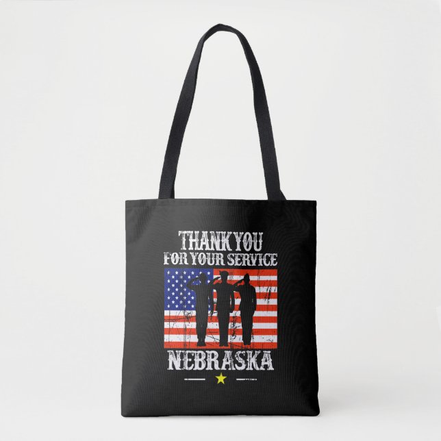 Bolsa de Canvas da Bag Tote do Nebraska (Frente)