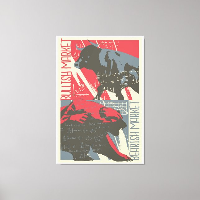 Bolsa de Canvas da Bolsa Bearish (Frente)