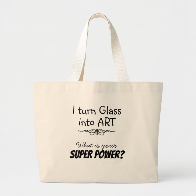 Bolsa de Canvas de Vidro com Superartista (Frente)