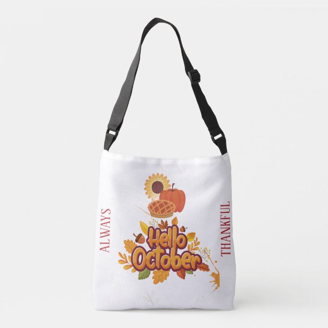 Bolsa de Colheita de Pumpkin Personalizada "Olá ou (Verso)