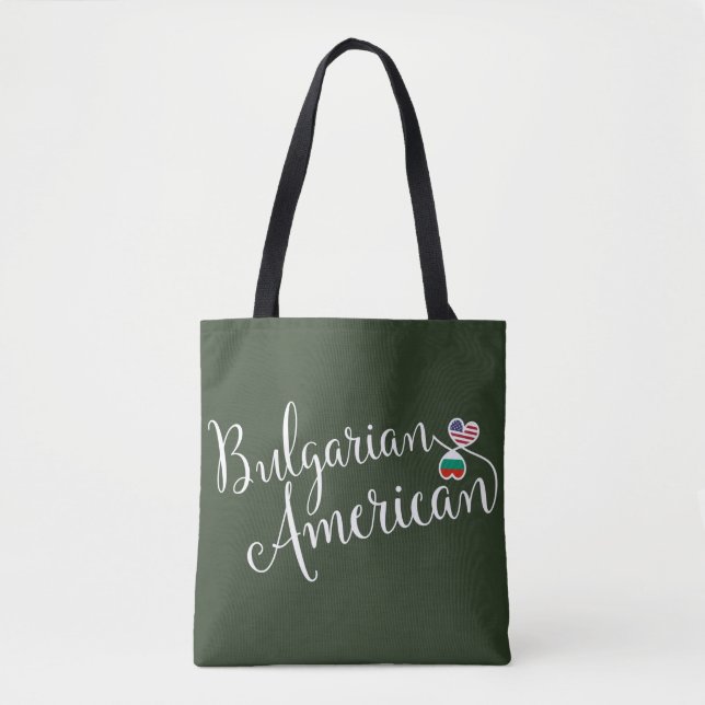 Bolsa de compra Búlgaro Americano Entwined Hearts (Frente)