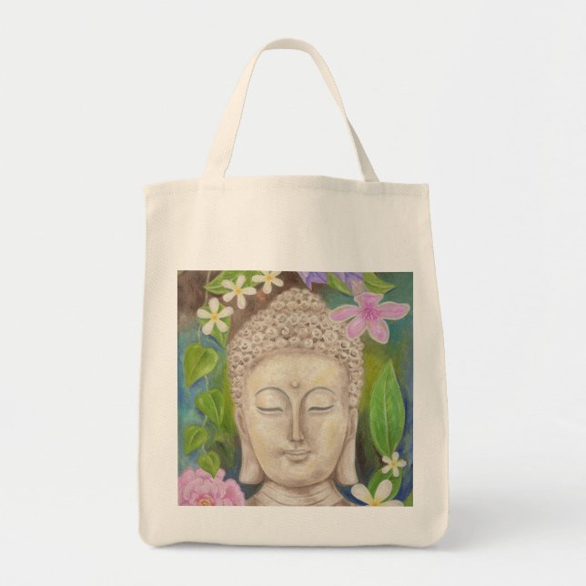bolsa de compra da Flor Buda (Frente)