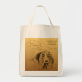 Bolsa de compra de Algodão de Ano Humorístico Chin