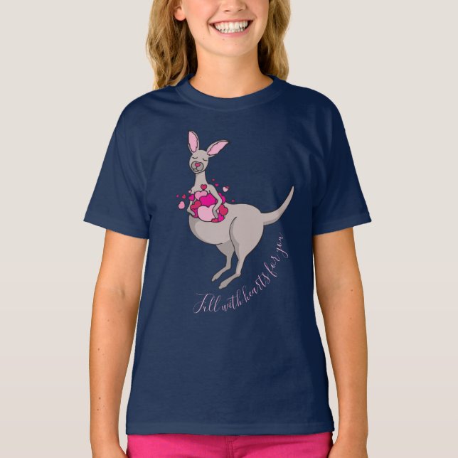 Bolsa de corações cor-de-rosa t-shirt gráfica da c (Frente)