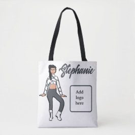 Bolsa de Dançarino Personalizado (Branco-Pedra)