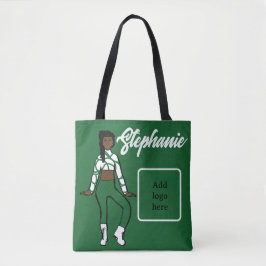 Bolsa de Dançarino Personalizado ( Verde Branco)
