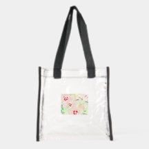 Bolsa de Estádio Limpa : Flores Selvagens .