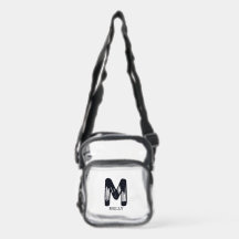 Bolsa de Estádio Transparente com Monograma | Inic
