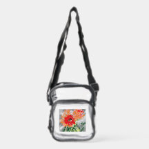 Bolsa de Estádio Transparente : Flor de Cacto .