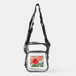 Bolsa de Estádio Transparente : Flor de Cacto .