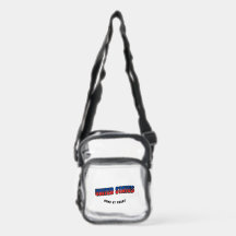 Bolsa de Estádio Transparente Personalizada EUA Fu