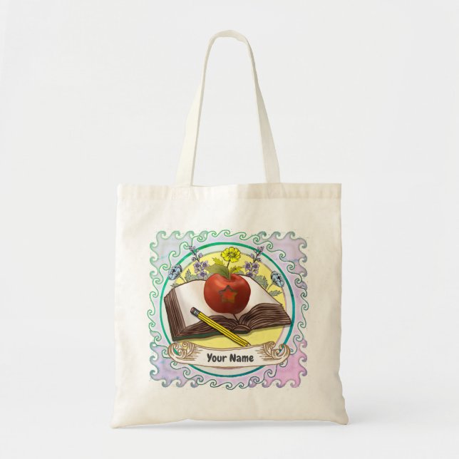 Bolsa de Flores do Professor Tote Bag (Frente)