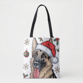 Bolsa de German shepherd de Papais noeis de Natal