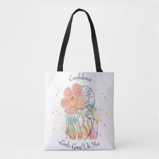 Bolsa de ilustração da aquarela da linha de arte d