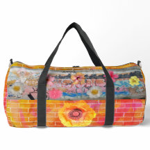 Bolsa de Impressão Corte e Costura Áspera nas Bord