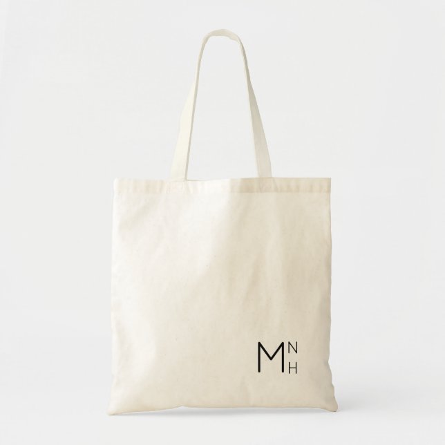 Bolsa de Iniciais Monogramas Simples + Minimalista (Frente)