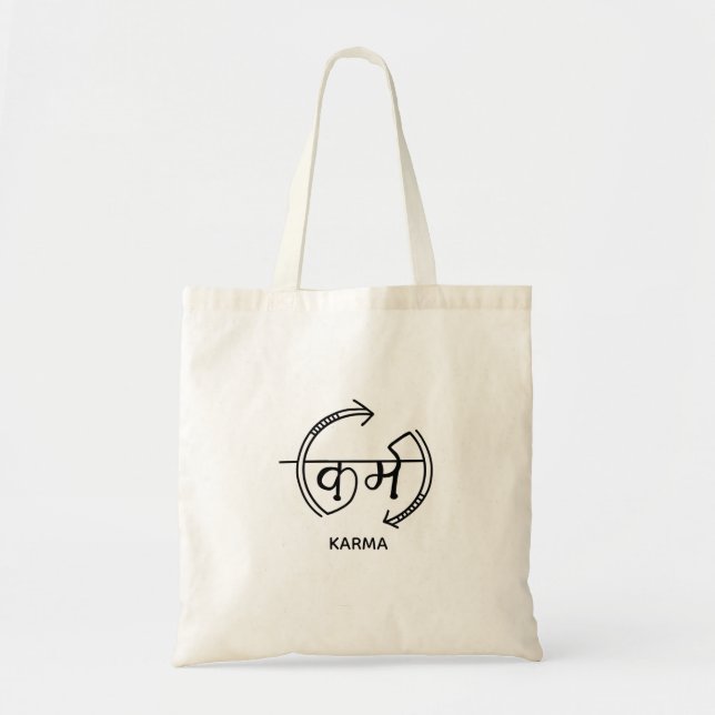Bolsa de ioga hindu Karma tote saco espiritual (Frente)