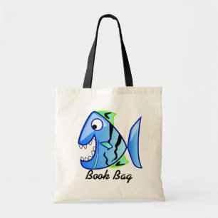 Bolsa de livros Tropical Blue Piranha