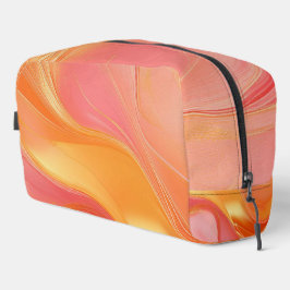 Bolsa de Luxo Abstrata Laranja Rosa e Dourada - Ma