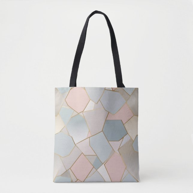 Bolsa de luxo do Pastel Mosaico (Frente)