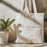 Bolsa de Madrinha de casamento personalizável e el<br><div class="desc">Esta bolsa de tote de madrinha de casamento minimalista adorável será excelente para o obrigado de casamento que você dá ou favorece.</div>